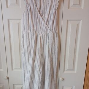 Old Navy Blue and White Striped Top